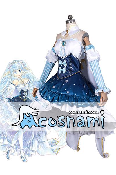 4400円プラスVOCALOID　初音ミク　2019　雪ミク　コスプレ　衣装