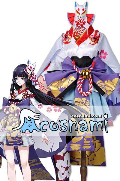 陰陽師 雪女 月見の桜 コスプレ衣装 陰陽師Onmyoji 雪女 着せ替え