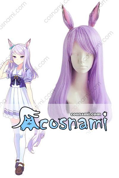 新品?正規品 コスプレ ウィッグ バンス 初音ミク 水色 シアン ウマ娘