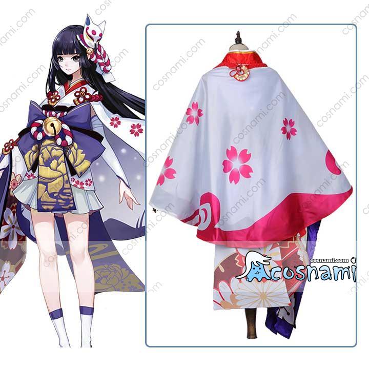 陰陽師 雪女 月見の桜 コスプレ衣装 陰陽師Onmyoji 雪女 着せ替え