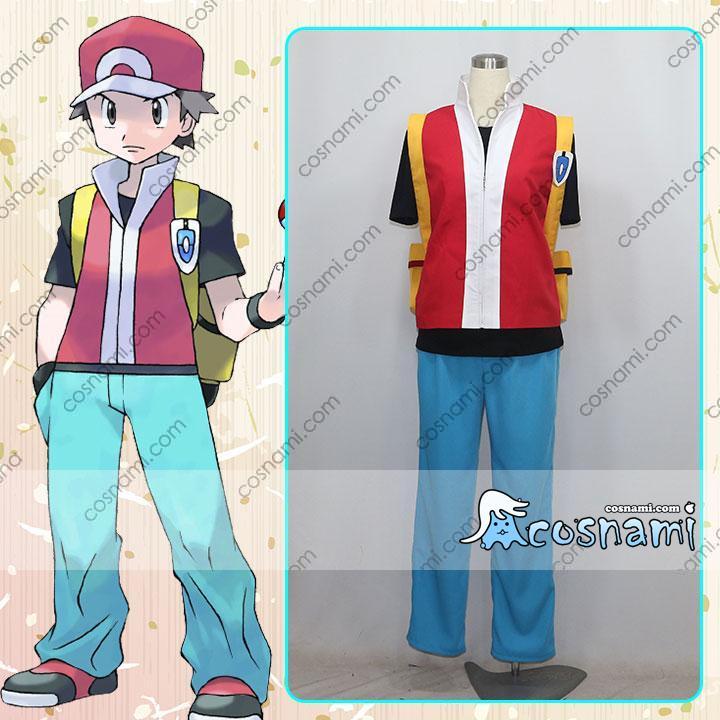 ポケットモンスター ファイアレッド リーフグリーン レッド コスプレ衣装 コスチューム Cosplay 送料無料