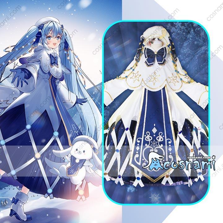 Vocaloid ボーカロイド 初音ミク 雪ミク21 コスプレ衣装 コスチューム コス服 Snow Miku21ワンピース